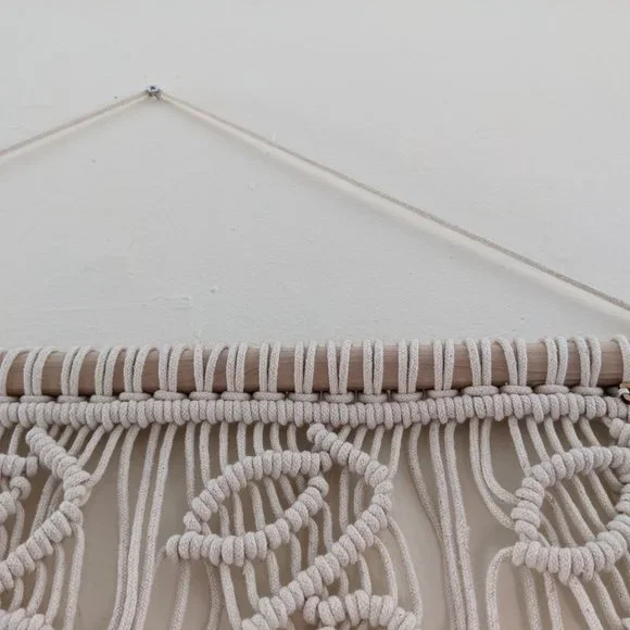 Macrame Handmade Wall Hanging - Purple Ombre Leaf Motif, MOVING SALE! - $200